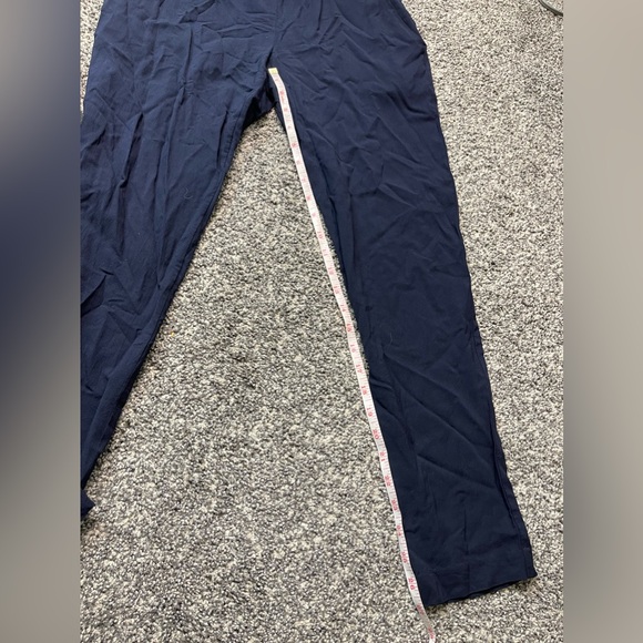 Theory NWOT Navy Viscose Lightweight Urban Pull on Dressy Pants Sz M Designer - Picture 8 of 8